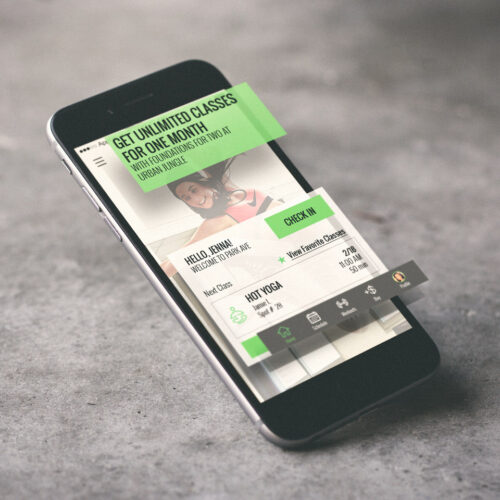 FitMetrix - Mobile App Design Display